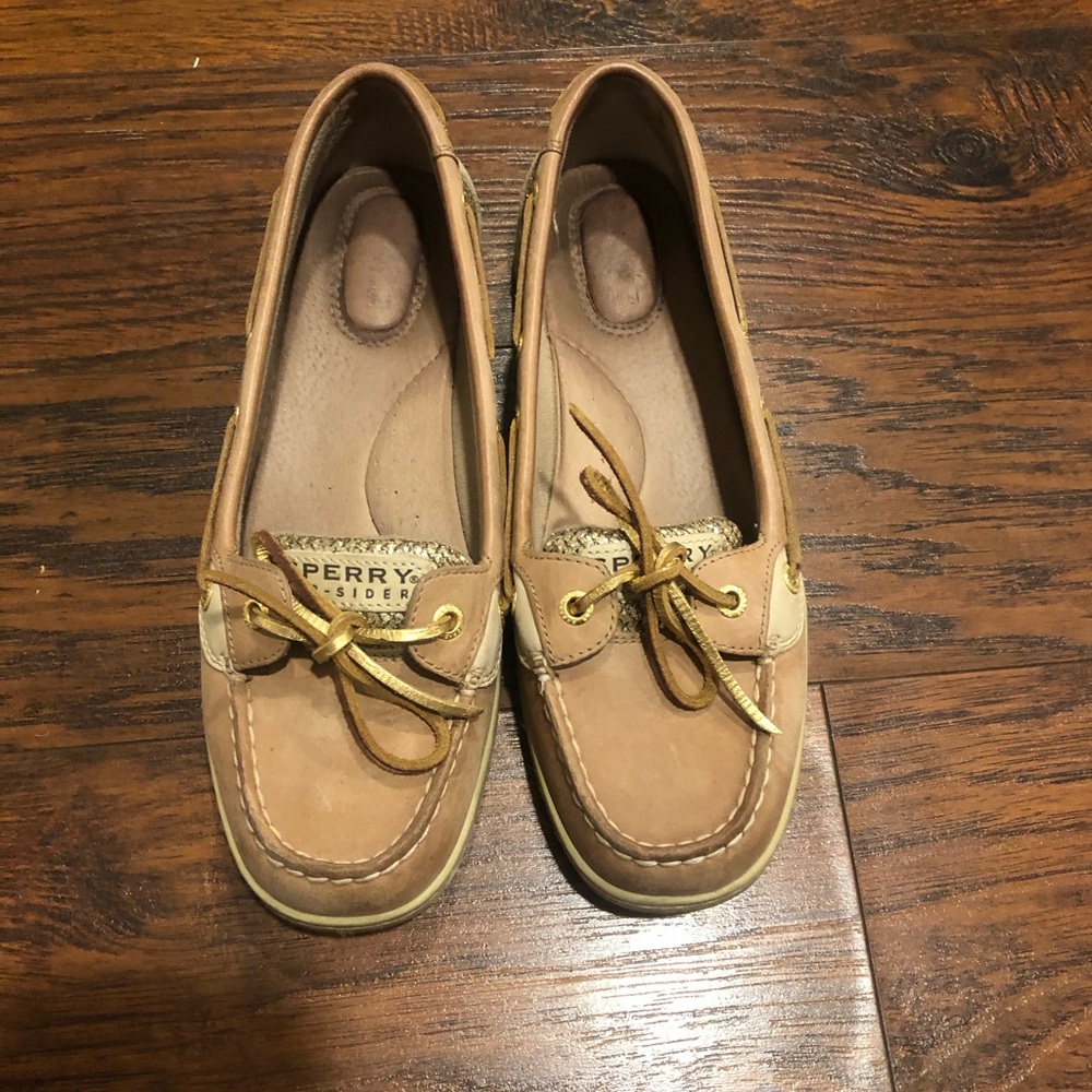 Gold Sperry Topsider sneakers - Picture 2 of 5